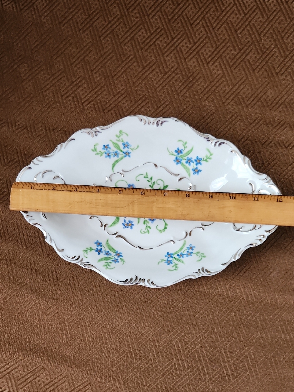  Vintage porcelain plate produced by Edelstein Bavaria in Germany, with markings